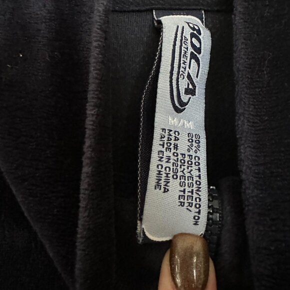 Vintage Y2K Boca Athletic Velvet Track Jacket - Picture 4 of 7